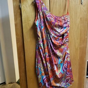 Off the shoulder pasley dress